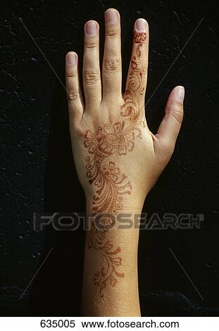 A henna tattoo on a woman's hand and arm View Large Photo Image Stock Photography - A henna tattoo on a woman's hand and arm. Fotosearch