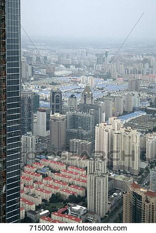 Stock Image - Cityscape, Shanghai, China. Fotosearch