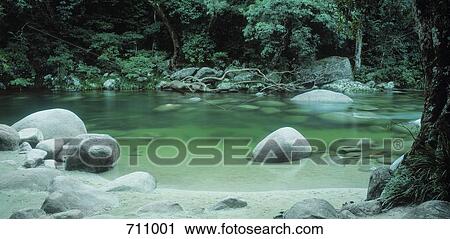 Stock Image - Mossman Gorge, Daintree National Park, Queensland, Australia. Fotosearch