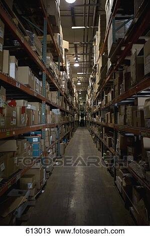Parcels on shelves in a factory View Large Photo Image Stock Image - Parcels on shelves in a factory. Fotosearch