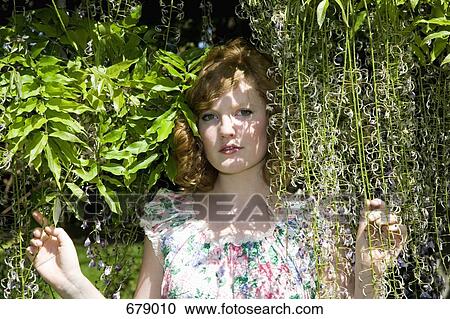 Portrait of a young woman, outdoors View Large Photo Image Stock Image - Portrait of a young woman, outdoors. Fotosearch