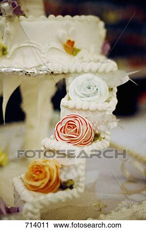 Stock Image - Wedding Cake, close up. Fotosearch
