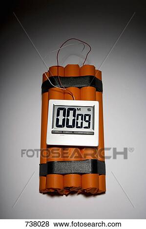 A ダイナマイト 時限 爆弾 で ９ 秒 左 上に タイマー 写真館 イメージ館 Fotosearch