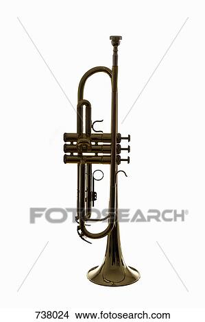 A trumpet, studio shot View Large Photo Image Picture - A trumpet, studio shot. Fotosearch