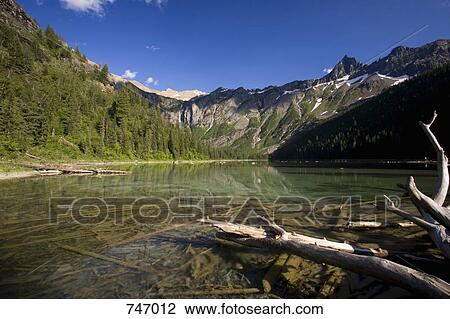Avalanche Lake, Glacier National Park, Montana, USA View Large Photo Image Stock Image - Avalanche Lake, Glacier National Park, Montana, USA. Fotosearch