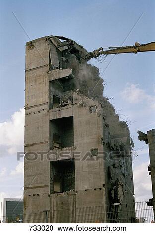 Building in the process of being demolished View Large Photo Image Stock Image - Building in the process of being demolished. Fotosearch