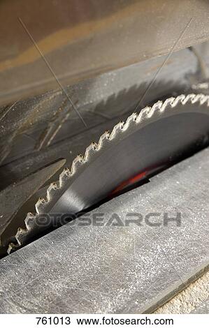 Stock Image - Detail of a circular saw. Fotosearch