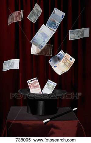 European Union currency bills coming out of a top hat at a magic show View Large Photo Image Stock Photography - European Union currency bills coming out of a top hat at a magic show. Fotosearch