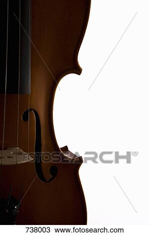Stock Image - Extreme close-up of a violin. Fotosearch