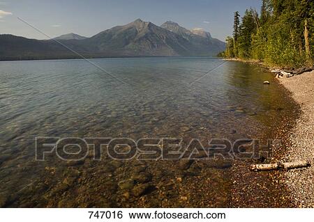 Lake McDonald, Glacier National Park, Montana, USA View Large Photo Image Stock Photograph - Lake McDonald, Glacier National Park, Montana, USA. Fotosearch