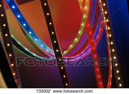 Stock Image - Multi colored lights. Fotosearch