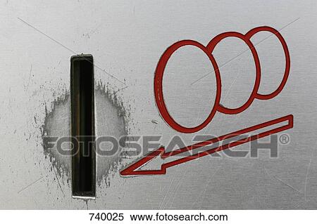 Stock Photography - Part of a ticket machine, France. Fotosearch