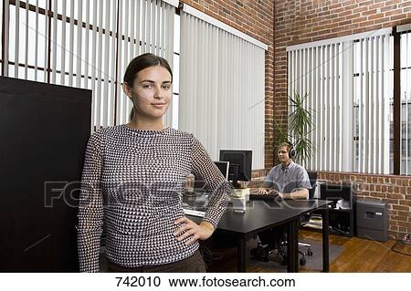 Stock Image - Portrait of a businesswoman. Fotosearch