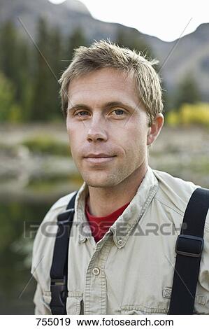 Portrait of a man View Large Photo Image Stock Photo - Portrait of a man . Fotosearch
