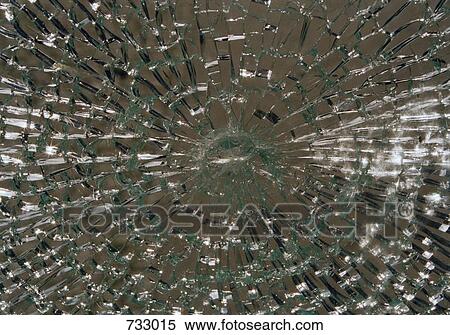 Stock Photography - Shattered glass. Fotosearch