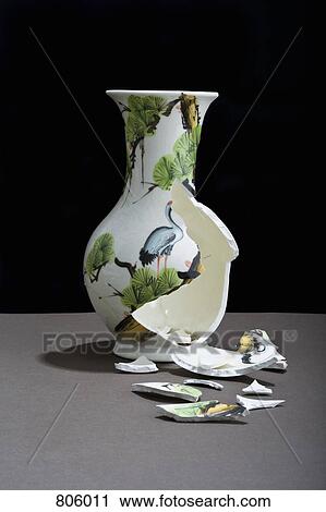 Stock Image - A broken vase. Fotosearch