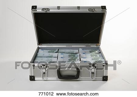 A case full of one hundred euro bills View Large Photo Image Stock Image - A case full of one hundred euro bills. Fotosearch