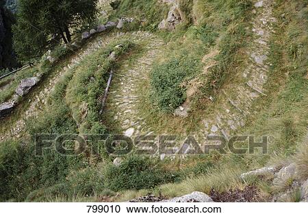 A winding mountain path, Alpe Devero, Piedmont, Italy View Large Photo Image Stock Image - A winding mountain path, Alpe Devero, Piedmont, Italy. Fotosearch