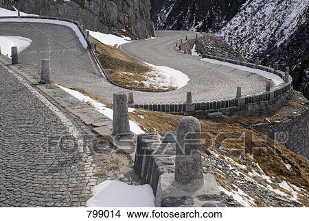 A winding mountain road, Tessin, Switzerland View Large Photo Image Picture - A winding mountain road, Tessin, Switzerland. Fotosearch