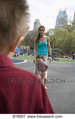 A woman and her children in Central Park, New York City View Large Photo Image Stock Photo - A woman and her children in Central Park, New York City. Fotosearch