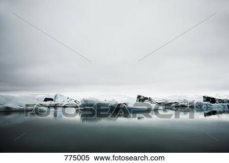 Stock Photography - Glacial Lagoon. Fotosearch
