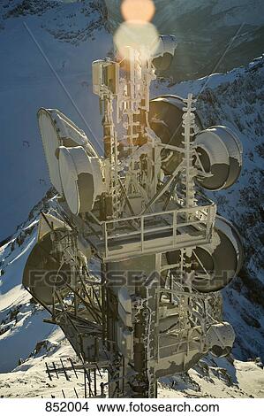 A communications tower on Zugspitze, Garmisch-Partenkirchen, Germany View Large Photo Image Picture - A communications tower on Zugspitze, Garmisch-Partenkirchen, Germany. Fotosearch