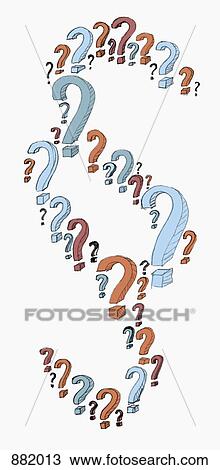 Question Marks In The Form Of A Legal Citation Symbol Stock Image 8013 Fotosearch