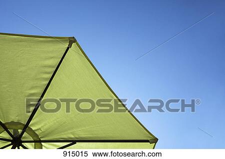 Stock Photography - A beach umbrella, close-up, directly below. Fotosearch