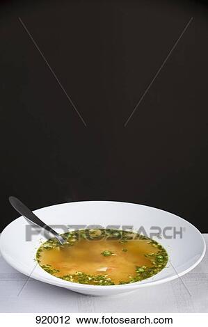 Stock Image - A bowl of soup. Fotosearch