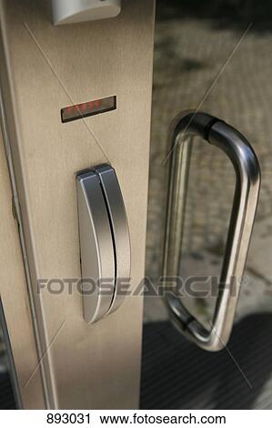 Stock Image - A door cardkey reader. Fotosearch