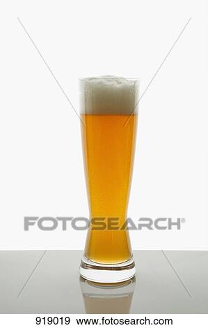 Stock Photo - A glass of beer. Fotosearch