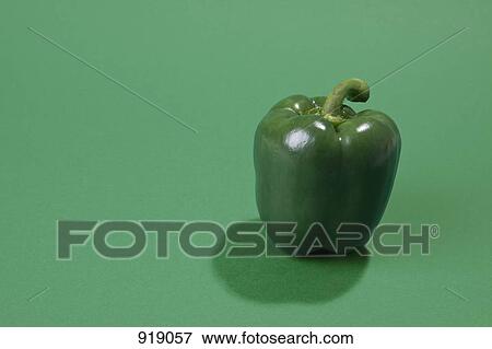 A green bell pepper View Large Photo Image Stock Photo - A green bell pepper. Fotosearch