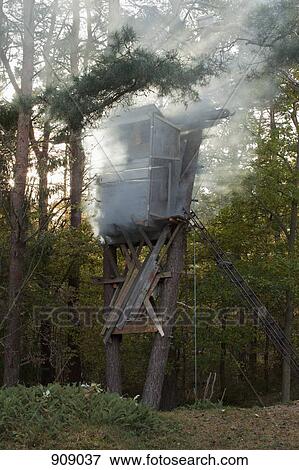 A hunting tower in a forest View Large Photo Image Stock Photo - A hunting tower in a forest. Fotosearch