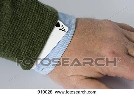 A man with an ace up his sleeve View Large Photo Image Stock Photo - A man with an ace up his sleeve. Fotosearch