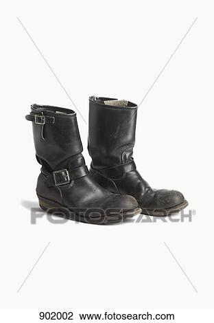A pair of worn engineer boots View Large Photo Image Stock Image - A pair of worn engineer boots. Fotosearch