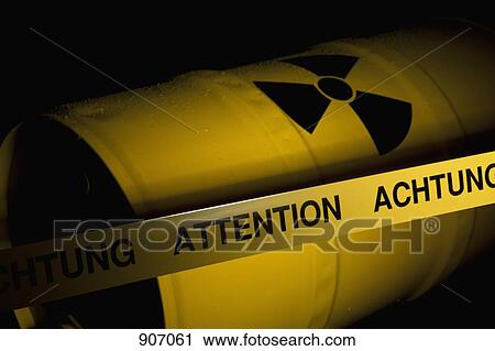 Stock Image - A Radioactive Barrel. Fotosearch
