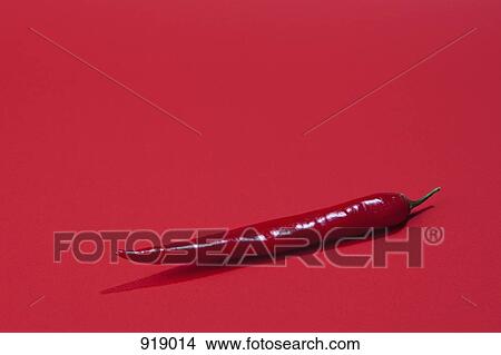 Picture - A red chili. Fotosearch