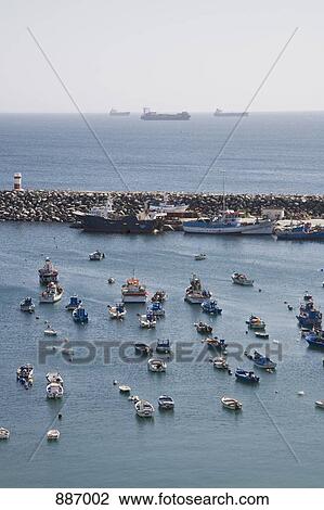 Boats moored in a harbor, Sines, Portugal View Large Photo Image Stock Image - Boats moored in a harbor, Sines, Portugal. Fotosearch