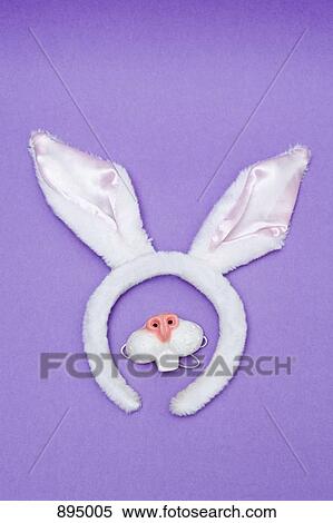 Bunny ears and nose View Large Photo Image Stock Photography - Bunny ears and nose. Fotosearch