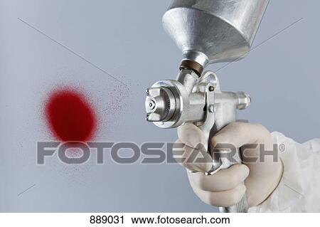 Detail of a hand painting with a paint gun View Large Photo Image Stock Image - Detail of a hand painting with a paint gun. Fotosearch