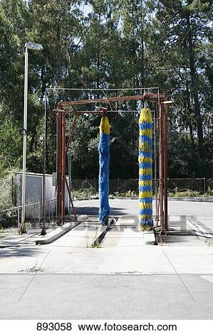Stock Photo - Equipment from an abandoned car wash. Fotosearch