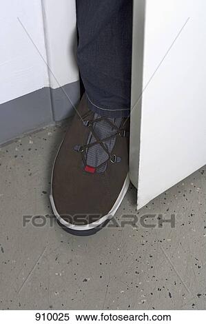 Foot in the door View Large Photo Image Stock Photography - Foot in the door. Fotosearch