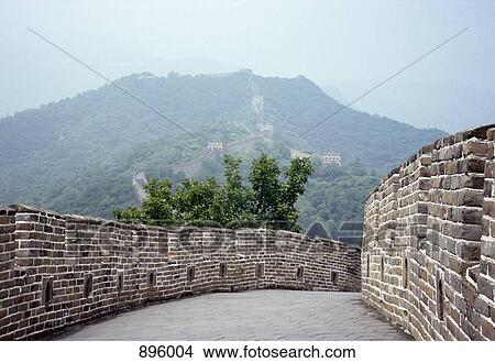 Great Wall of China, near Beijing, China View Large Photo Image Picture - Great Wall of China, near Beijing, China. Fotosearch