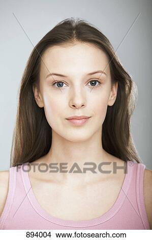 Portrait of a young woman View Large Photo Image Picture - Portrait of a young woman. Fotosearch