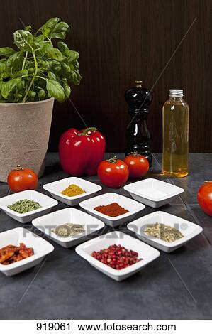Various herbs, spices and vegetables View Large Photo Image Stock Image - Various herbs, spices and vegetables. Fotosearch