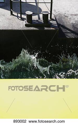 Water splashing in between a ferry boat and a jetty View Large Photo Image Stock Image - Water splashing in between a ferry boat and a jetty. Fotosearch