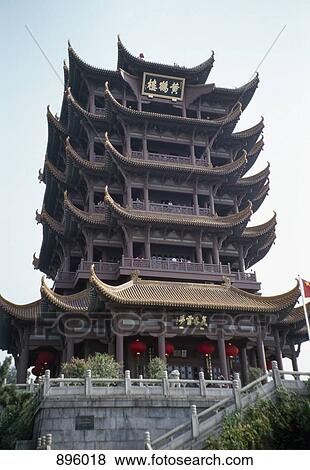 Yellow Crane Tower, Huang He Lou, Wuhan, Hubei Province, China View Large Photo Image Stock Photo - Yellow Crane Tower, Huang He Lou, Wuhan, Hubei Province, China. Fotosearch