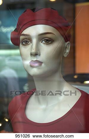 Stock Photograph - A mannequin in a store display. Fotosearch