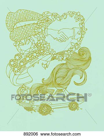 Stock Photograph - Composite of various romance and love related images. Fotosearch