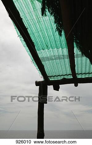 Detail of a beach hut View Large Photo Image Stock Image - Detail of a beach hut. Fotosearch